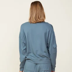 MONROW Patch Pocket Sweatshirt GREENGREY Hot